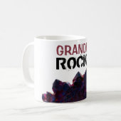*~* GRANDPA Steine Lila Kristalle Steine Lapidary Kaffeetasse (Vorderseite Links)