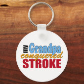 Grandpa Stroke Survivor Schlüsselanhänger (Vorderseite)