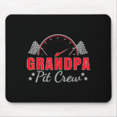 Grandpa T Crew Race Car Driver Birthday Party Raci Mousepad (Vorne)