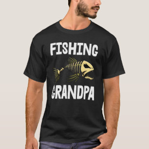 Grandpa-T-Shirt Skelettfisch Knochen T-Shirt Sharp