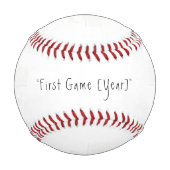 Grandpa the Legend, Personalized Keepsake Baseball (Rückseite)