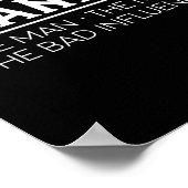 Grandpa The Man The Bad Influence Gift Poster (Ecke)