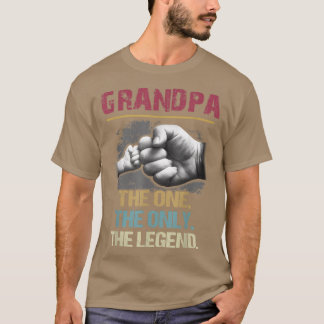 Grandpa The One The Only The Legend Vintage For Fa T-Shirt