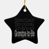 Grandpa-To-Be Extraordinaire Keramik Ornament (Hinten)