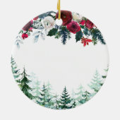 Grandpa und Blumengräuel Erste Weihnachtsfeier Keramik Ornament (Hinten)