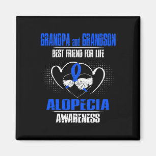 GRANDPA UND GRANDSON BEST FREUND LEBEN ALOPECIA MAGNET