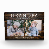 Grandpa We Love You Picture Collage Keepsake Gift Fotoblock (Vorderseite)