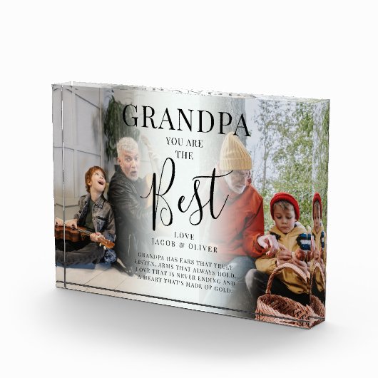 'GRANDPA' you are the Best Photos, Name/s & Quote Fotoblock (Rechts)