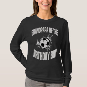 Grandpapa vom Geburtstagsjungen Fußball-Ball-Team  T-Shirt