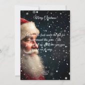 Grandparent Christmas Pregnancy Announcement Card Feiertagskarte (Rückseite)