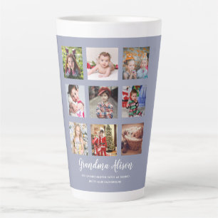 GRANDPARENT FOTO COLLAGE GIFTS - Dusty Blue Milchtasse
