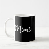 Grandparent Mimi - Mimi Script Heart Design Grandm Kaffeetasse (Links)