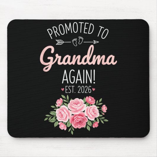 Grandparent Promoted To Grandma Again Est. 2026, N Mousepad (Vorne)