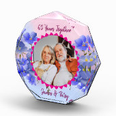 Grandparents 60th Diamond Anniversary Floral Gift Fotoblock (Rechts)