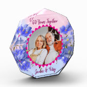 Grandparents 60th Diamond Anniversary Floral Gift Fotoblock (Links)