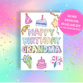 Grandparents Day Coloring Card: Fill-in-the-Blank Karte