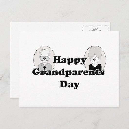 Grandparents Day - Couple Postkarte (Vorne/Hinten)