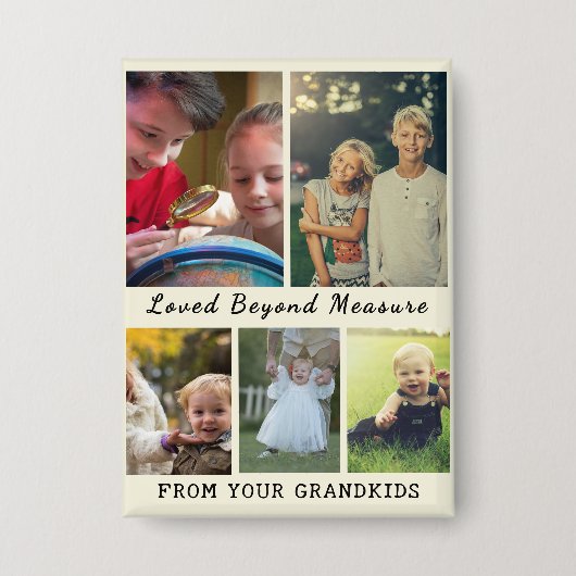Grandparents Day – Loved Beyond Measure Button (Vorderseite)