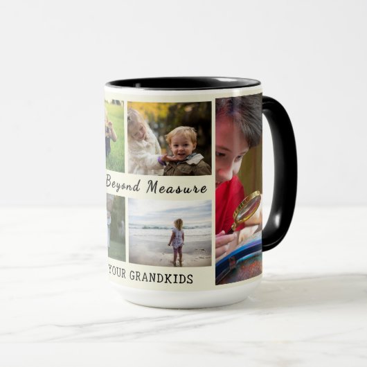 Grandparents Day Mug – Loved Beyond Measure Tasse (VorderseiteRechts)