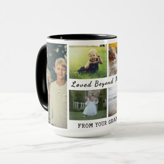 Grandparents Day Mug – Loved Beyond Measure Tasse (Vorderseite Links)