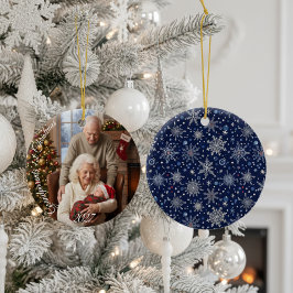 Grandparent's First Christmas Photo Keramik Ornament