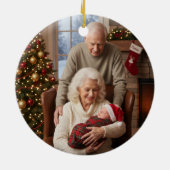 Grandparent's Forever Blessed Christmas Keramik Ornament (Hinten)