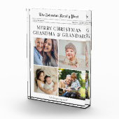 Grandparents Newspaper Christmas Fotoblock (Rechts)