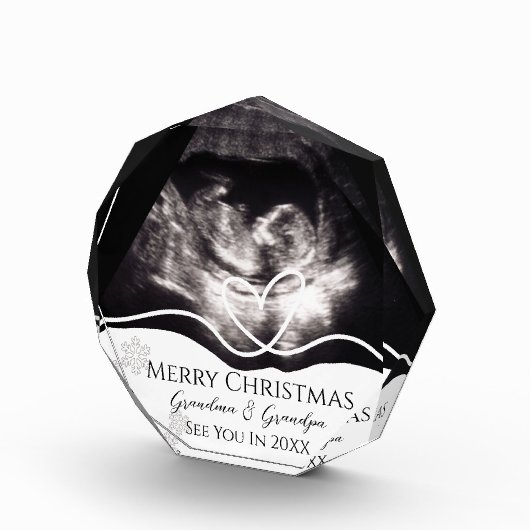 Grandparents Pregnancy Announcement Ultrasound Fotoblock (Rechts)