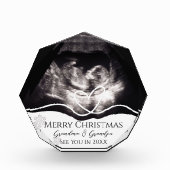 Grandparents Pregnancy Announcement Ultrasound Fotoblock (Vorderseite)