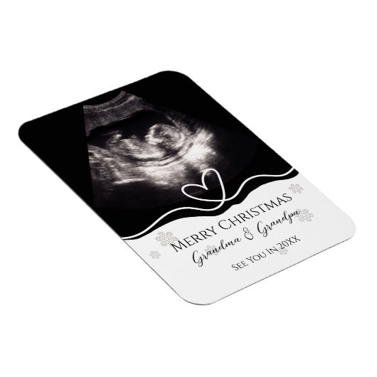 Grandparents Pregnancy Announcement Ultrasound Magnet (Rechte Seite)