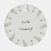 Grandparents Proposal Pregnancy Announcement Glass Ornament Aus Glas (Rückseite)