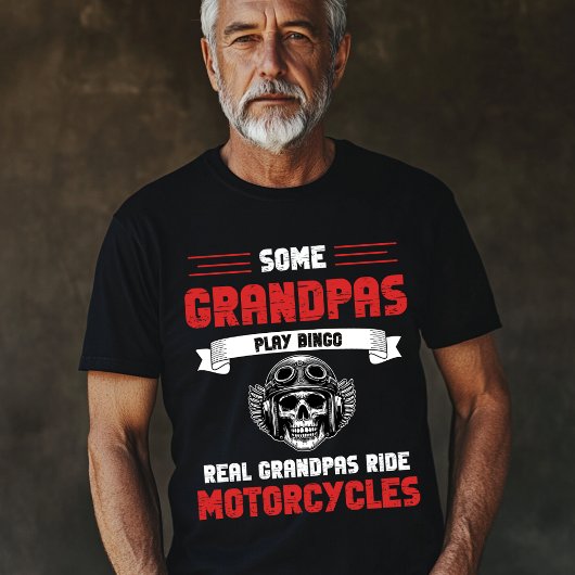 Grandpas Bingo Real Grandpas Rad fahren Motorräder T-Shirt