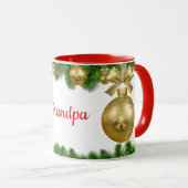 Grandpa's Christmas Cup, red interior, Tasse (VorderseiteRechts)