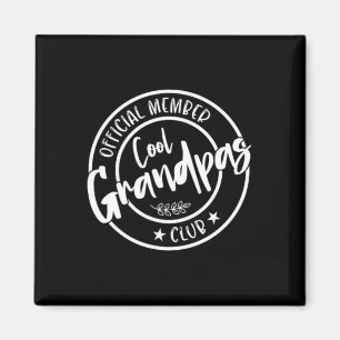 Grandpas Club Offizielles Mitglied Vintag Magnet