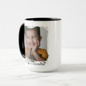 Grandpas Favorite Funny Photo Custom Mug Tasse (Vorderseite Links)