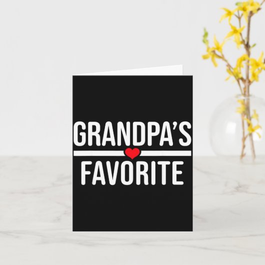 Grandpa's Favorite  Karte (Gelbe Blume)