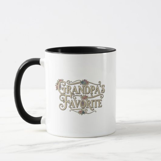 Grandpa's Favorite Personalized Photo Tasse (Links)