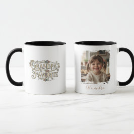 Grandpa's Favorite Personalized Photo Tasse