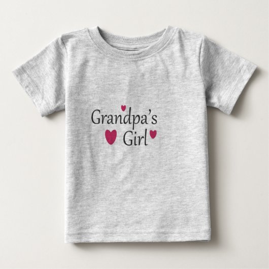 Grandpas Girl Baby T Shirt (Vorderseite)
