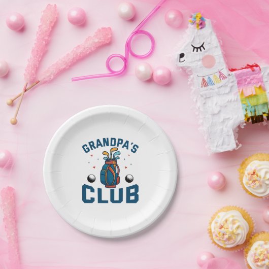 Grandpas Golf Club-Geschenk Funny Pappteller (Party)