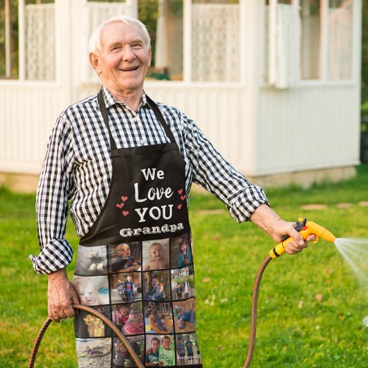 Grandpas Grandkids Foto Collage Keepake Schürze