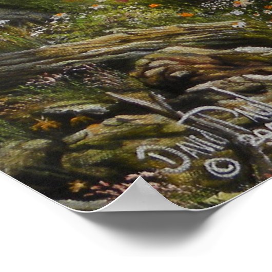 Grandpas Hat Print Poster (Ecke)