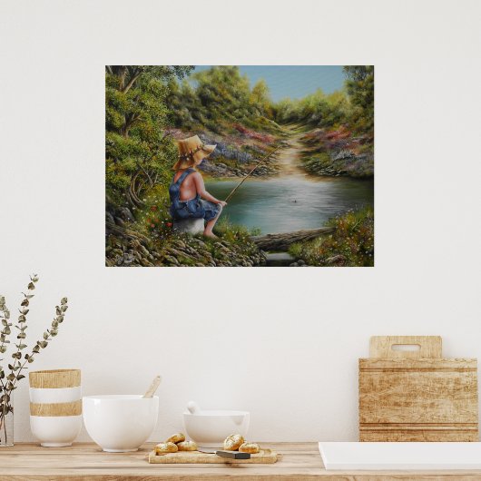 Grandpas Hat Print Poster (Küche)