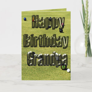 Grandpas Lawn Bowls Geburtstagskarte, Karte