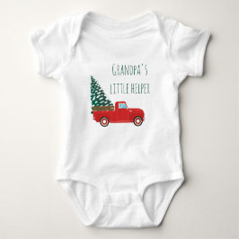 Grandpas Little Helper Lieferwagen LKW Weihnachtsb Baby Strampler