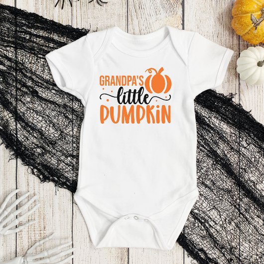 GrandPa's Little Pumpkin Baby Strampler