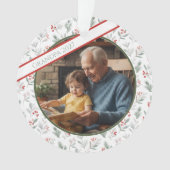 Grandpa's Love Ornament - Custom Photo Keepsake (Vorderseite)