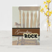 Grandpas Rock-Happy Grandeleltern Day Karte (Gelbe Blume)