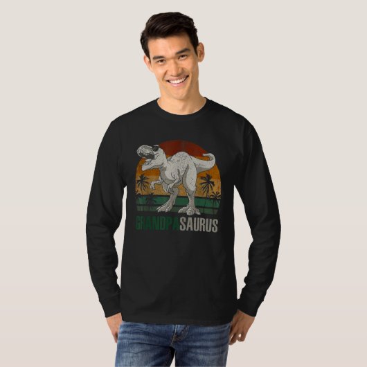 Grandpasaurus Rex Grandpa Saurus T-Shirt (Vorne ganz)