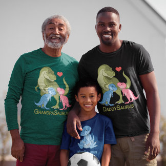 GrandpaSaurus T-Rex & Baby-Junge-Mädchen-Dinosauri T-Shirt